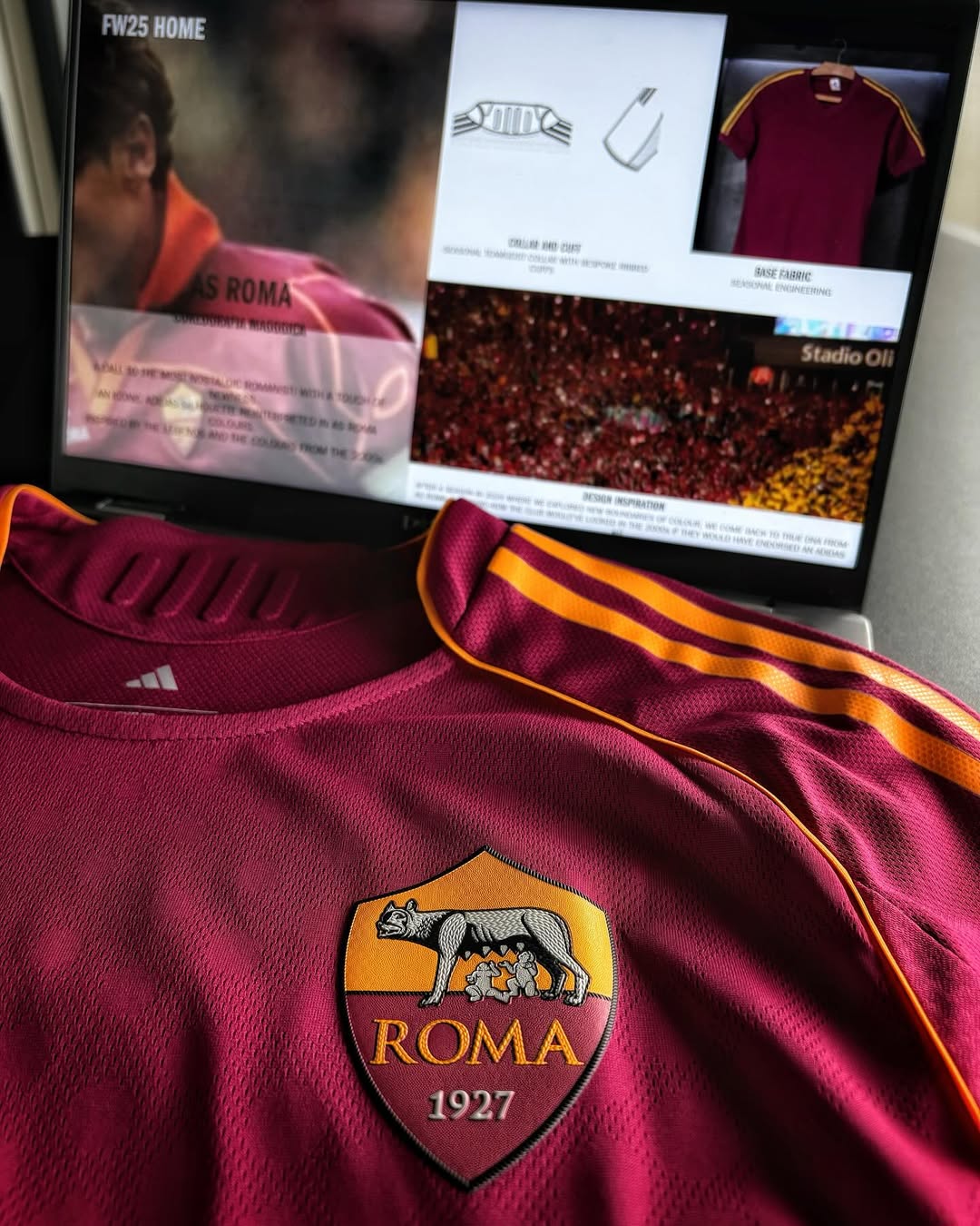 AS Roma 2025-26 Home Kit – Player Edition - Image 4